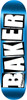 BAKER BRAND LOGO FOIL SKATEBOARD DECK-8.75 BLUE
