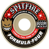 SPITFIRE F4 101a CONICAL FULL 58mm WHT W/RED WHEELS SET