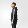 Adidas Premier Windbreaker Fleece Hoody Mens Black