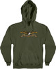 ANTI HERO EAGLE HOODIE SWEATSHIRT SMALL ARMY