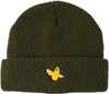 KROOKED YG BIRD CUFF BEANIE DARK ARMY