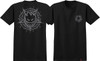 SPITFIRE PENTABURN DOUBLE SS TSHIRT LARGE  BLACK/GREY