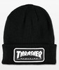 Thrasher Logo Patch Beanie Black White OneSize