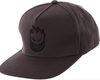 Spitfire BigHead Logo Hat Charcoal Black Snapback