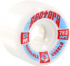 SECTOR 9 TOP SHELF 65mm 78a WHITE center set WHEELS SET