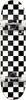 PUNKED CHECKER SKATEBOARD COMPLETE-7.75 WHT/BLK ppp