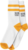 HARD LUCK OLD HAND CREW SOCKS WHT/ORG 1pr