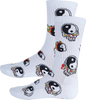 PSOCKADELIC FLAMING YIN YANG CREW SOCKS 1PR