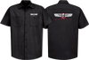 BRAND-X WINGS SS BUTTON UP WORK SHIRT XLARGE BLK