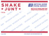 SHAKE JUNT POSTAL DECAL STICKER (2 pack)