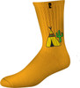 PSOCKADELIC PEYOTEE PEE CREW SOCKS ORANGE 1pr