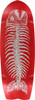 ALVA PESCADO GRANDE SKATEBOARD DECK-12x37 RED/SIL