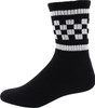 SOCCO SOCKS S/M CREW CHECK BLK W/WHT1pr