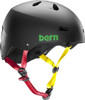 BERN MACON EPS MATTE BLK RASTA S HELMET