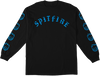 SPITFIRE OLD E BH SLEEVE NEON LS SMALL BLACK