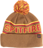 SPITFIRE CLASSIC '87 FILL POM BEANIE BRWN/GOLD/RED