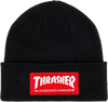 THRASHER SKATE MAG PATCH BEANIE BLACK W/RED/WHT