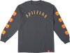 SPITFIRE OLD E BIGHEAD FILL SLEEVE LS LARGE  CHAR/GOLD/RED