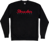 THRASHER SCRIPT CREW/SWT LARGE  BLACK