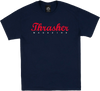 THRASHER SCRIPT SS TSHIRT SMALL NAVY