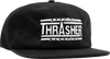 THRASHER GENUINE LOGO HAT ADJ-BLACK/WHT