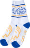 SPITFIRE CLASSIC BIGHEAD CREW SOCKS WHT/BLU/YEL (1 pair)