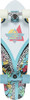 DUSTERS FLASHBACK JIGGY SKATEBOARD COMPLETE-7.9x28 WHT/TEAL