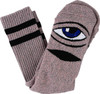 TOY MACHINE SECT EYE HEATHER CREW SOCKS PINK 1pr
