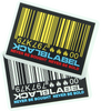 BLACK LABEL BARCODE DECAL STICKER (2 pack)