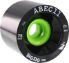 ABEC11 BIGZIG HD 75mm 74a BLACK/LIME WHEELS SET