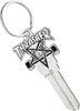 THRASHER SKATEGOAT KEY BLANK KEYCHAIN SILVER