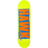 Baker Hawk Name Logo Skateboard Deck Yellow Orange Blue 8.0