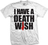 DeathWish I HAVE A DEATH World IndustriesSH SS LARGE  WHITE