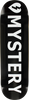 MYSTERY LOGO SKATEBOARD DECK-8.5 BLK/WHT