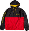 Thrasher Mag Logo Hooded Anorak Jacket Black Red Yellow