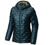 Mountain Hardwear Nitrous Hooded Down Womens Blue Spruce