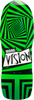 VISION THE ORIGINAL VISION SKATE DECK-10x30 BLK/GRN