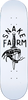 SNAKE FARM BOOM STICK SKATEBOARD DECK-8.75 WHT/BLK