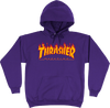 THRASHER FLAMES HOODIE SWEATSHIRT MEDIUM PURPLE