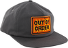 ANTI HERO OUT OF ORDER HAT ADJ-CHARCOAL/ORG