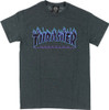 Thrasher Flame SS Shirt Blue Charcoal L