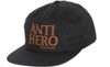 Anti Hero Black Hero Hat Black Brown Snapback