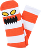 TOY MACHINE MONSTER BIG STRIPE CREW SOCKS RED 1pr