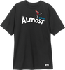 ALMOST DR.ALMOST SS TSHIRT LARGE  BLACK