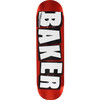 Baker Brand Logo Foil Skate Skate Deck Red 8.0