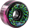 SANTA CRUZ SLIMEBALLS SWIRLY 65mm 78a BLK/PINK W/GRN/BLU WHEELS SET