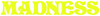 MADNESS LOGO DECAL STICKER (2 pack) YELLOW