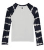 Billabong Washed Out LS Rashguard Girls Black Pebble