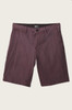 Oneill Venture OverDye Walkshorts Wine