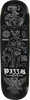 PIZZA TEMPEST SKATE DECK-8.5 BLACK w/MOB Grip